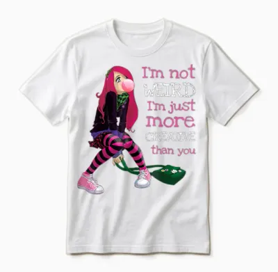 Kawaii Anime Girl Kawaii Clothes Anime Clothing Goth Girl Unisex T-Shirt - White