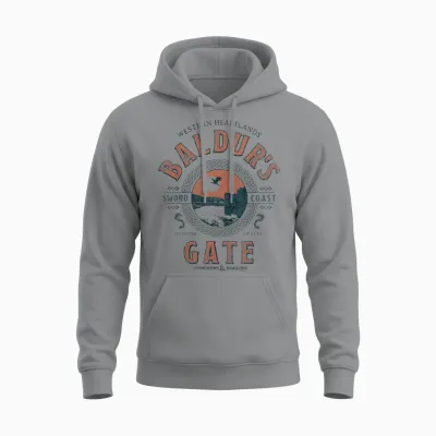 Dungeons & Dragons Adventure Awaits at Baldur's Gate Unisex Hoodie - Sport Grey