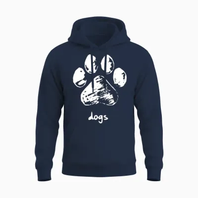 Dog Paw - Dogs Unisex Hoodie - Navy