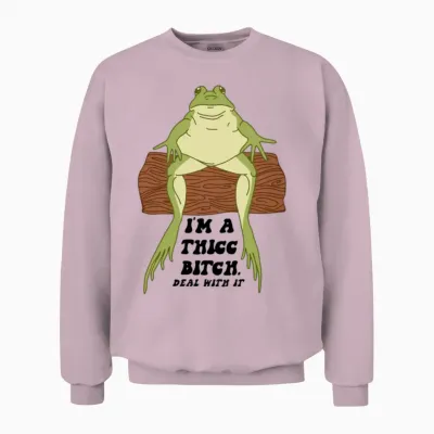 I'm a Think Bitch Unisex Sweatshirt - Light Pink