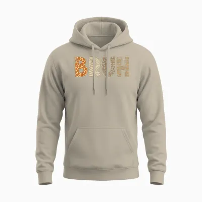 Bruh Meme Wild Safari Squad Zookeeper Funny Animals Wildlife Unisex Hoodie - Sand