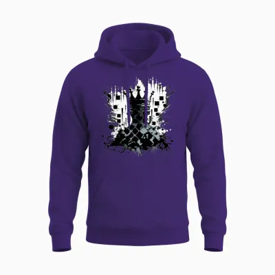 King Chess Unisex Hoodie - Purple