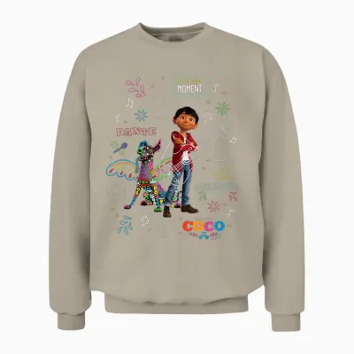 Disney and Pixar’s Coco Miguel and Dante Seize Your Moment Unisex Sweatshirt - Sand
