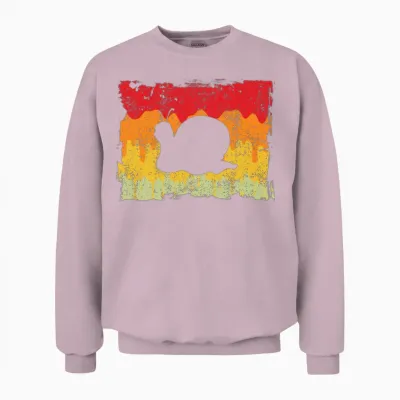 Snail Retro Unisex Sweatshirt - Light Pink