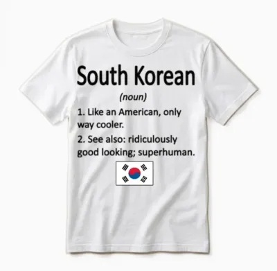 South Korean South Korea Flag South Korean Roots Unisex T-Shirt - White