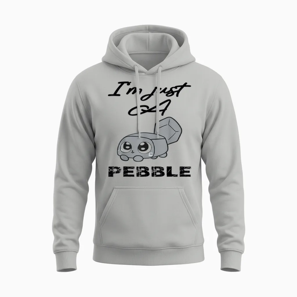 I'm Just a Pebble, Dandy's World Pebble Cute Unisex Hoodie in Ash