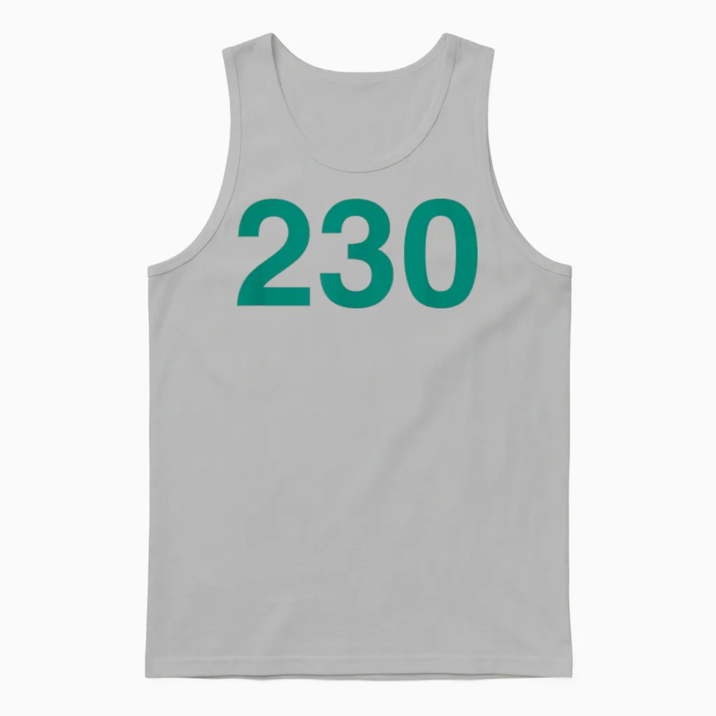 Squid Game - Player 230 Unisex Tank Top in Ash