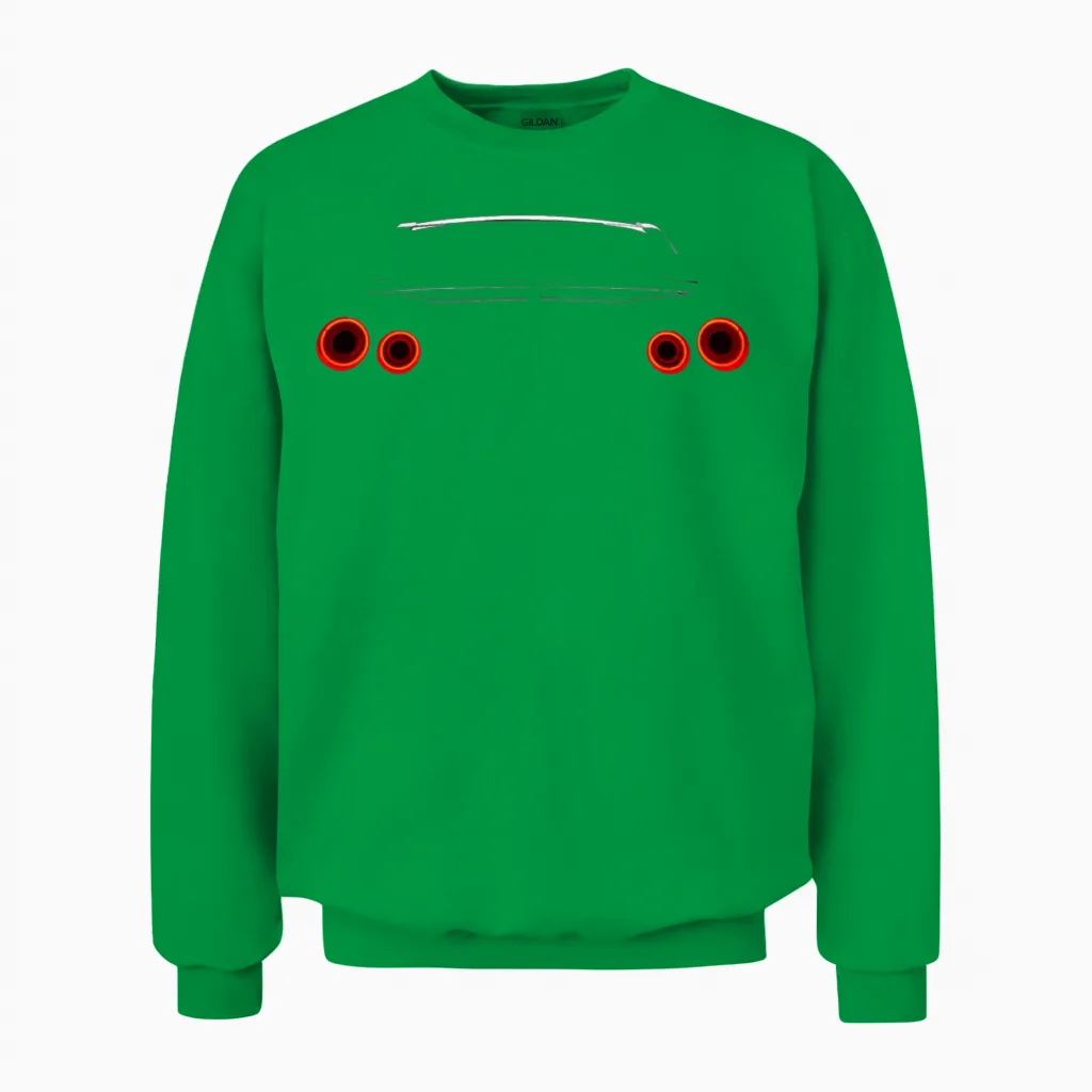 Gtr Tail Light Unisex Sweatshirt in Irish Green