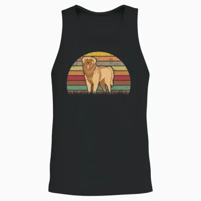 Leonberger Retro Unisex Tank Top - Black