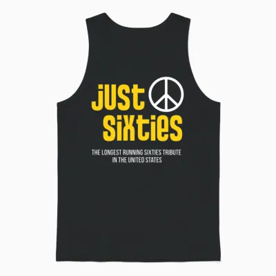 Just Sixties - Long Island Sixties Band Unisex Tank Top - Black