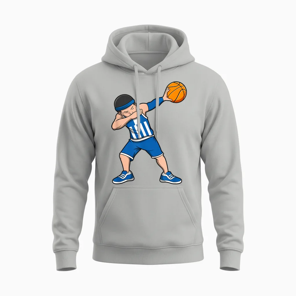 Griechenland Basketball Trikot Griechenland Basketball Unisex Hoodie in Ash
