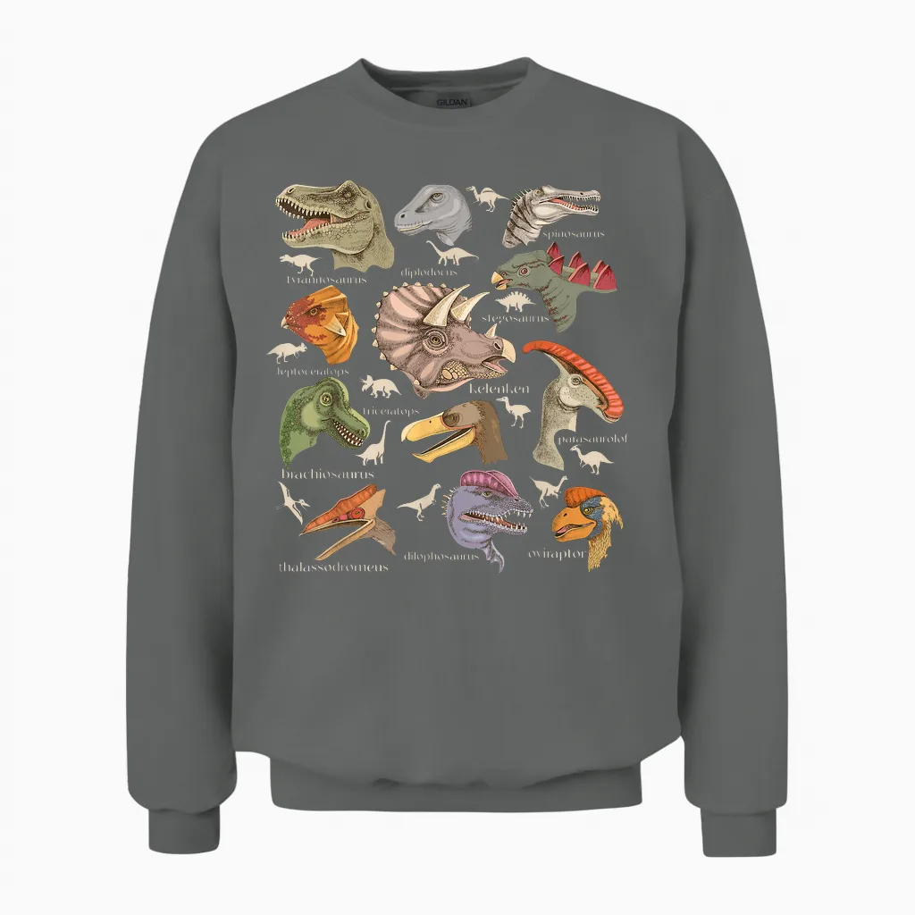 Paläontologen Kostüm Erwachsene Dinosaurier Archäologen Herren Unisex Sweatshirt in Graphite Heather