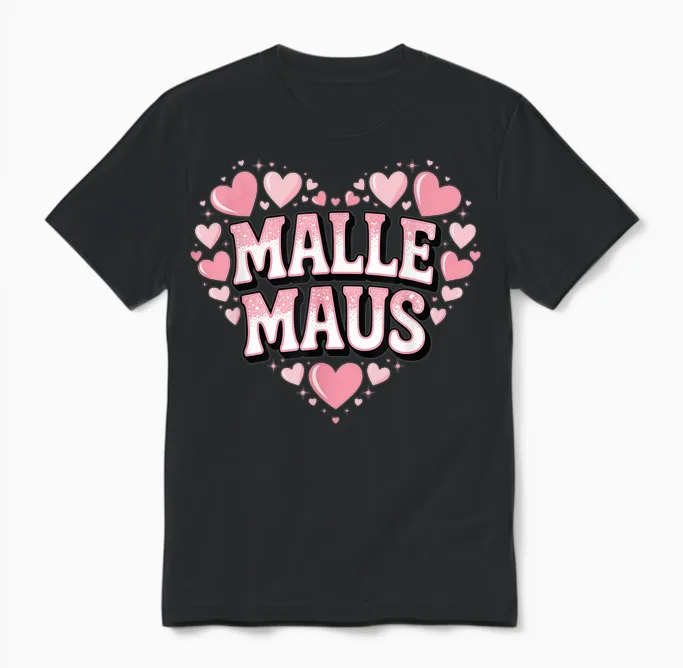 Malle Maus Party Mallorca Frauen Gruppen Unisex T-Shirt in Black