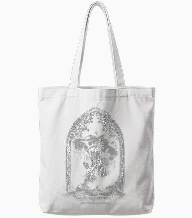 Prayer Polyphy Bible & Scripture Tote Bags in White
