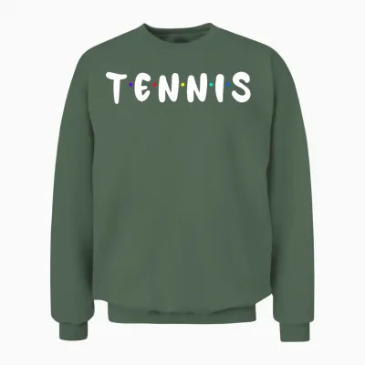 Funny Tennis Tennis Player Unisex Sweatshirt - Military Green