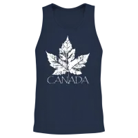 Canada Souvenir Vintage Canada Shirts Unisex Tank Top - Navy – 2