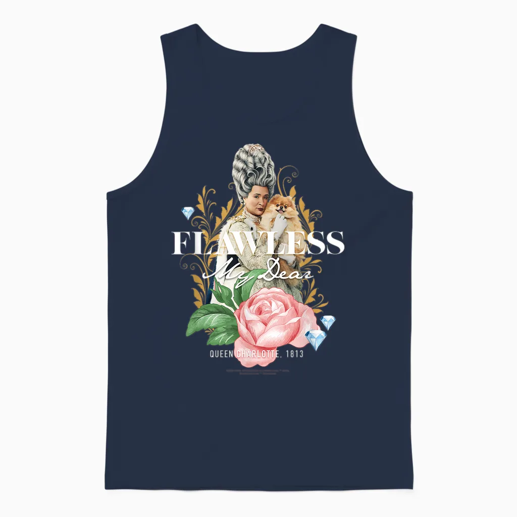 Bridgerton Flawless My Dear Unisex Tank Top in Navy