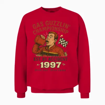 World Championship Gas Chugging Unisex Sweatshirt - Red