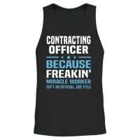 Contracting Officer Police & Law Unisex Tank Top - Black – 2