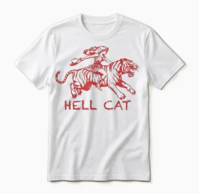 Lustiges Retro-Motiv Im Cowgirl-Western-Stil Mit Tiger-Motiv Unisex T-Shirt - White