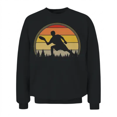 Retro Disc Golf Unisex Sweatshirt - Black