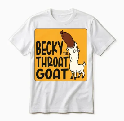 Becky the Throat Goat Unisex T-Shirt - White