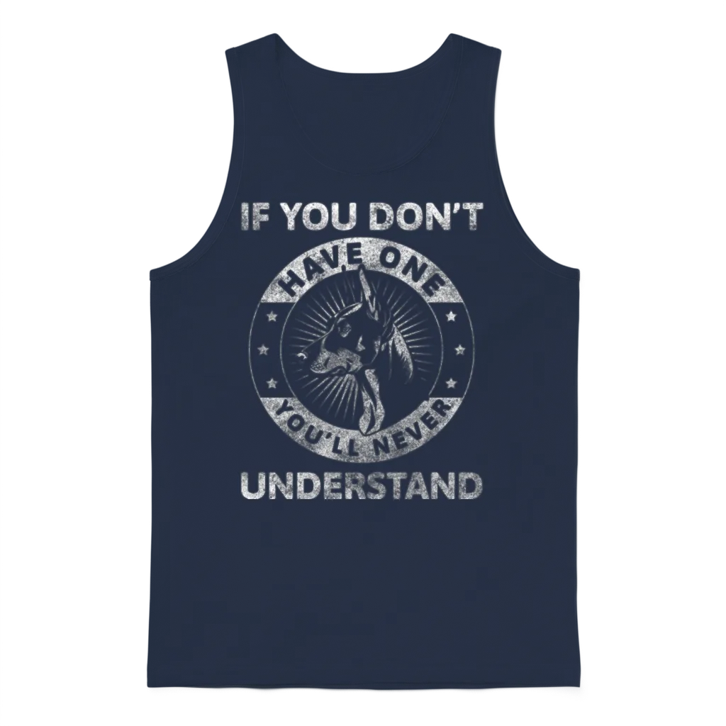 Fighting Dog Dog Guard Dog School Unisex Tank Top - Navy