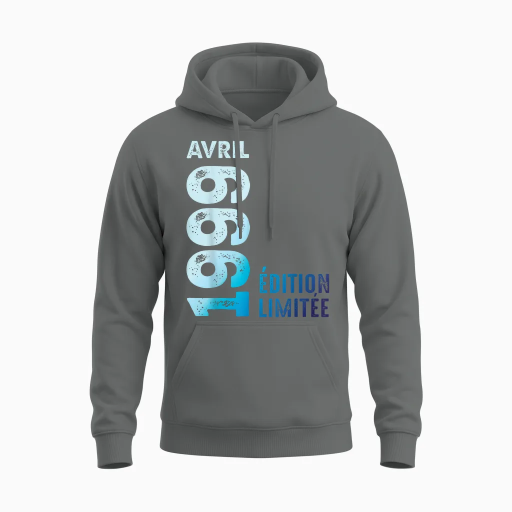 Limited Edition April 1999 Birthday Gift 1999 T-Shirt, Black, S Unisex Hoodie in Graphite Heather