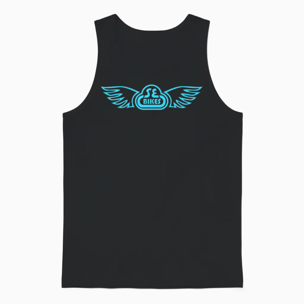 Se Bikes Baby Blue Wing - Kids & Unisex Tank Top in Black