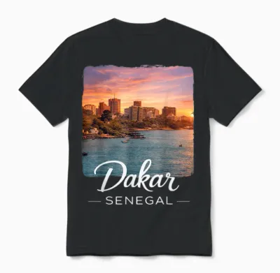 Dakar Senegal Unisex T-Shirt - Black