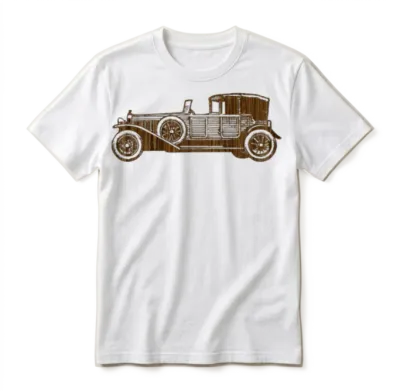 Retro Car Unisex T-Shirt - White
