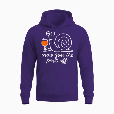 Now Goes the Post Off Unisex Hoodie - Purple