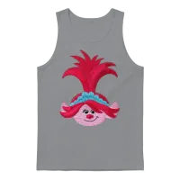 Trolls Poppy Embroidery Design Unisex Tank Top - Sport Grey – 1