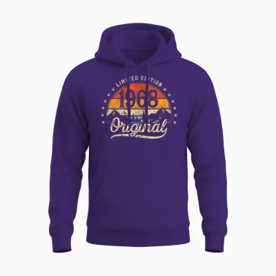 Limited Edition Jahrgang 1968 Vintage Mann 58. Geburtstag Unisex Hoodie - Purple