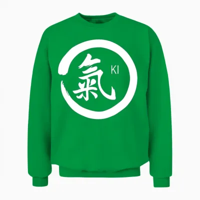 Ki Kanji with Circle Unisex Sweatshirt - Irish Green