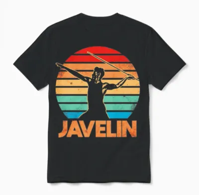 Javelin Retro 2 Unisex T-Shirt - Black