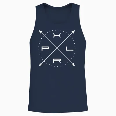 Explore More Great Outdoors Adventure Unisex Tank Top - Navy