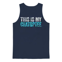 This My Chatgptee Funny Chatgpt Unisex Tank Top - Navy – 1