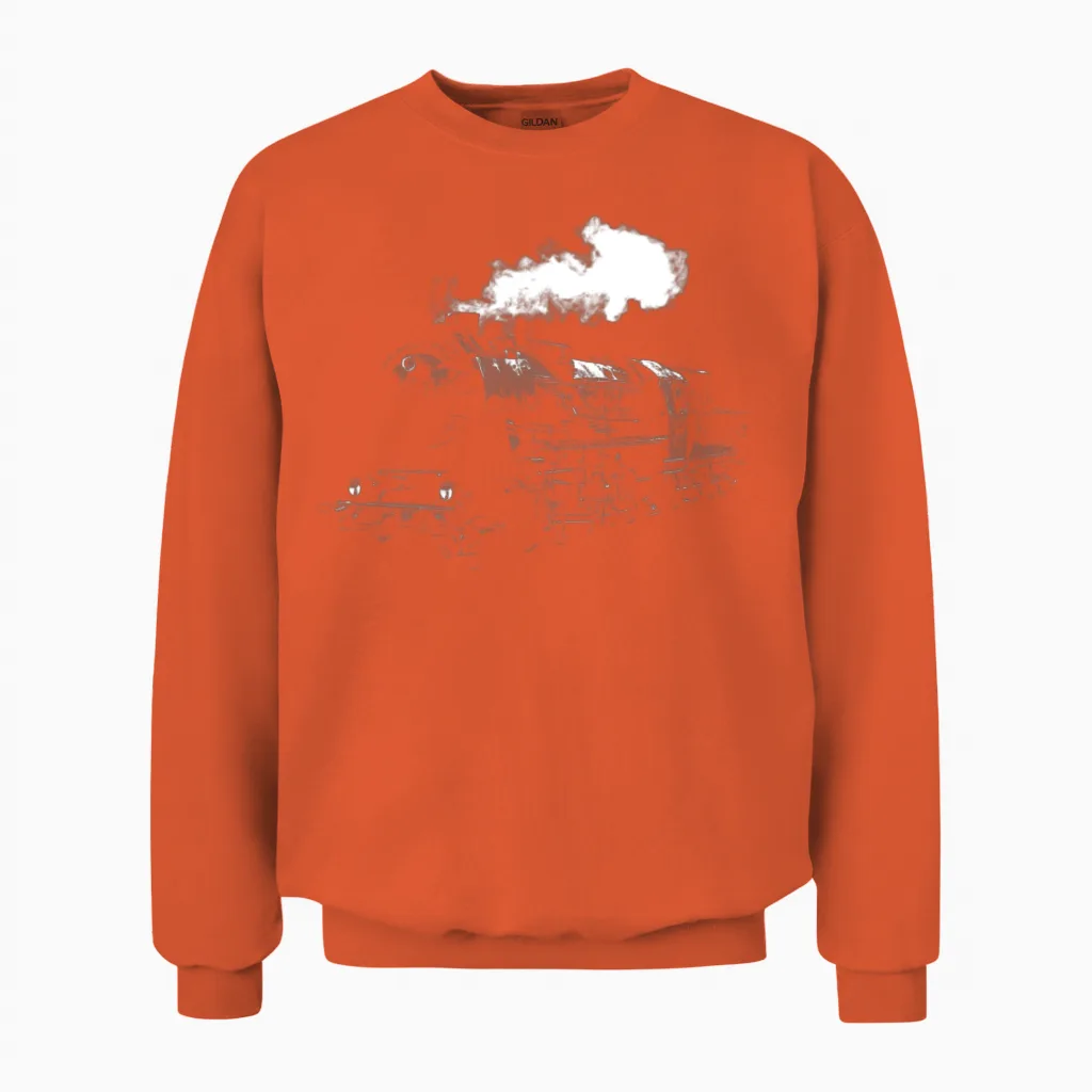 Train Unisex Sweatshirt in Orange