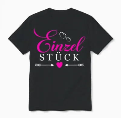 Unique Sayings with Heart Women's Unique Sayings T-Shirt, Black Unisex T-Shirt - Black
