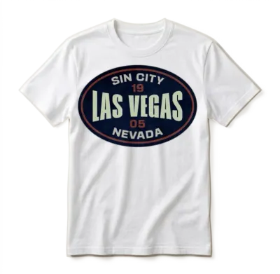 Las Vegas Unisex T-Shirt - White