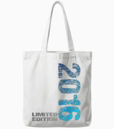 Kids 2016 Boy Girl 9th Birthday Limited Edition 9 T-Shirt, Black Tote Bags - White