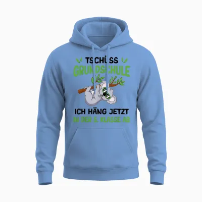 Schulkind Koala Tschüss Grundschule Häng in Der 5. Klasse Unisex Hoodie - Carolina Blue
