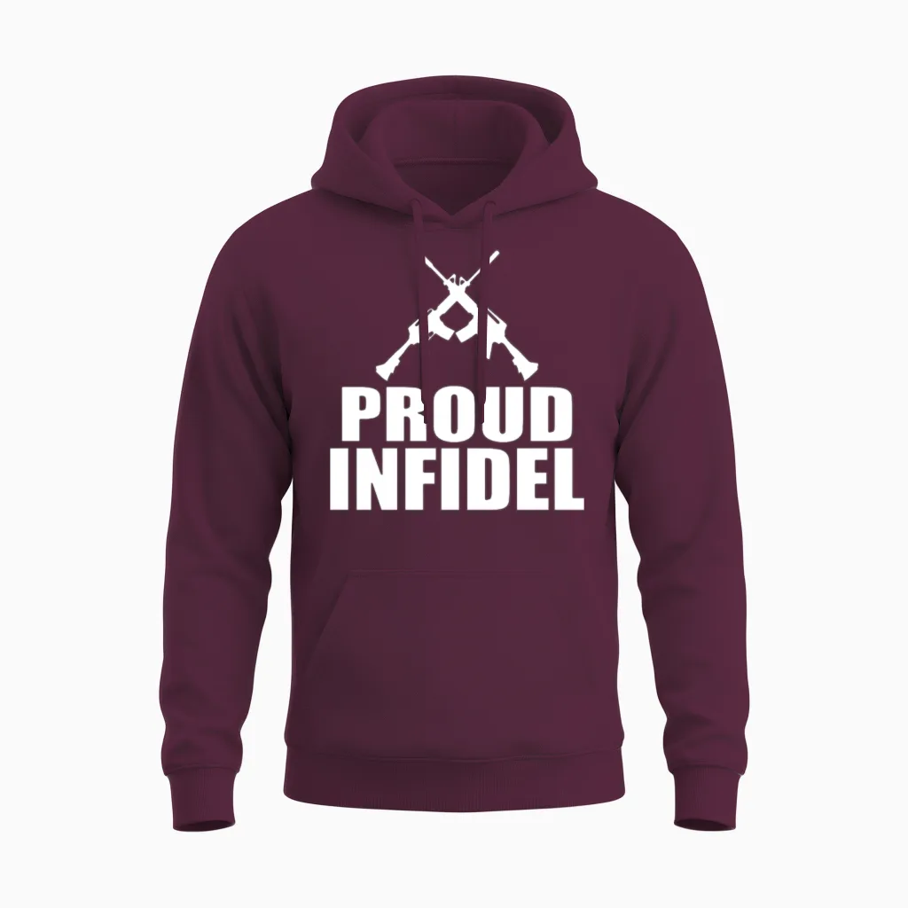 Anti Isis Anti Terrorism Unisex Hoodie in Maroon