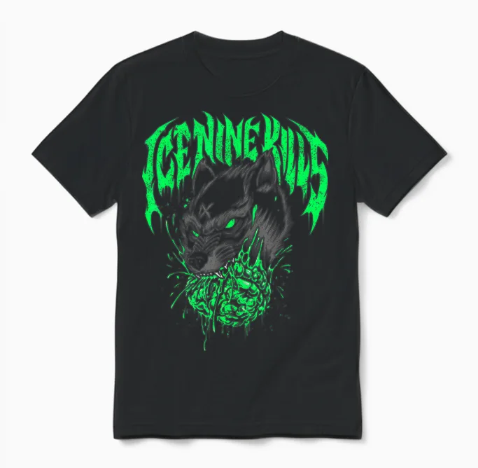 Ice Nine Kills Panther Unisex T-Shirt in Black