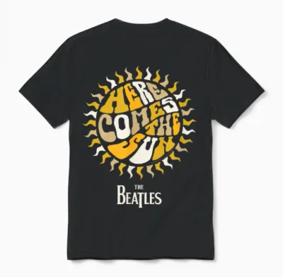 Die Beatles - Hier Kommt Die Sonne Unisex T-Shirt - Black