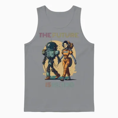 The Future Is Retro Unisex Tank Top - Sport Grey