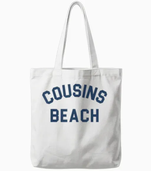The Summer I Was Pretty - Cousins Beach - Heather Grey T-Shirt, Gray Tote Bags in White