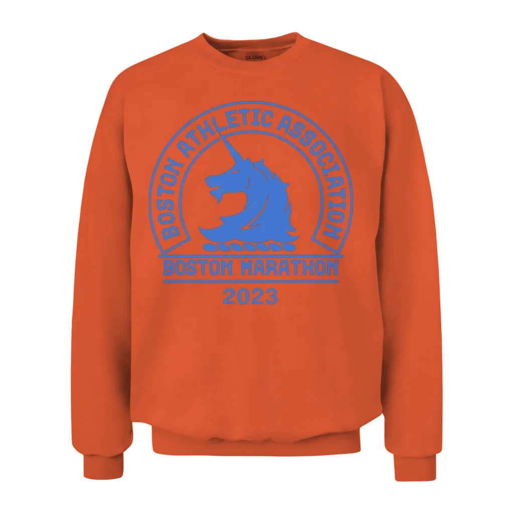 Boston Marathon 2023 β Running Unisex Sweatshirt - Orange
