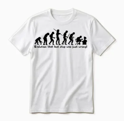 Technology Evolution Unisex T-Shirt - White